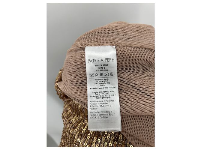 Patrizia Pepe Falda midi dorada con lentejuelas Dorado - vista 5
