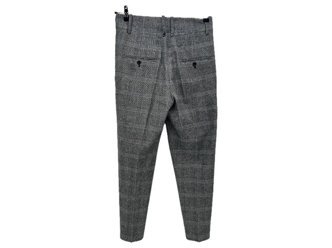Isabel Marant Etoile Pantalones grises con estampado príncipe de Gales - vista 2