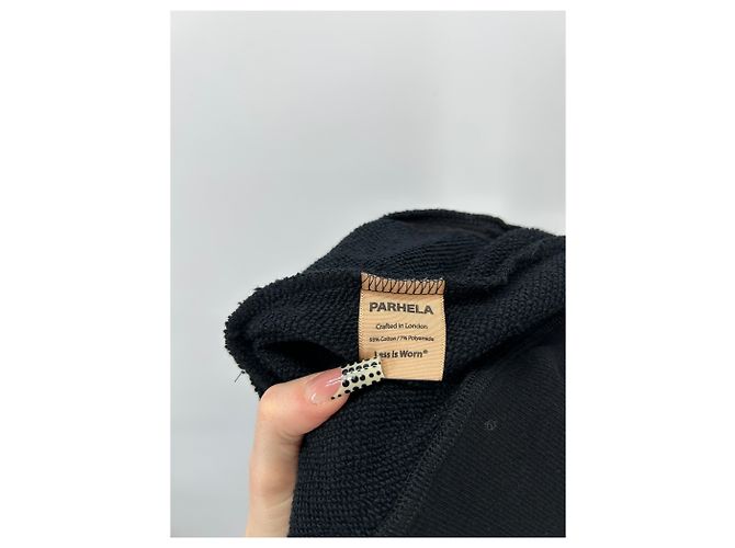 Autre Marque PARHELA Sweatshirt Schwarz Baumwolle L - Ansicht 3
