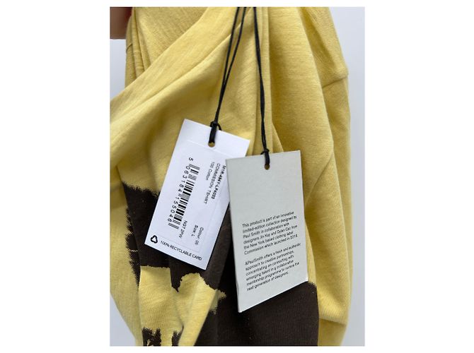 Paul Smith Yellow Cotton T-Shirt L - view 4