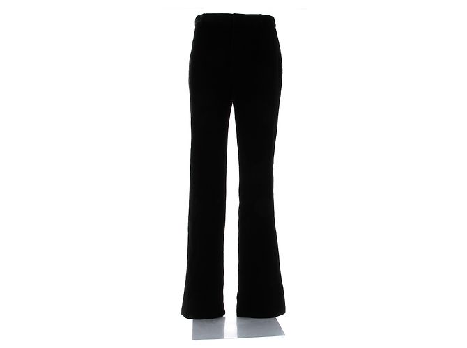 Saint Laurent Pantaloni in velluto nero - Ansicht 2