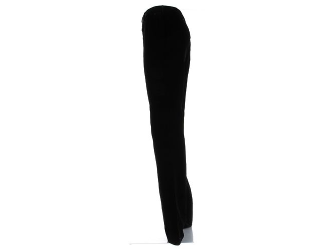 Saint Laurent Pantaloni in velluto nero - Ansicht 4