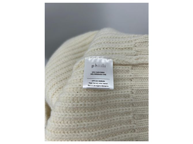 Autre Marque Suéter branco de cashmere e lã - vista 6