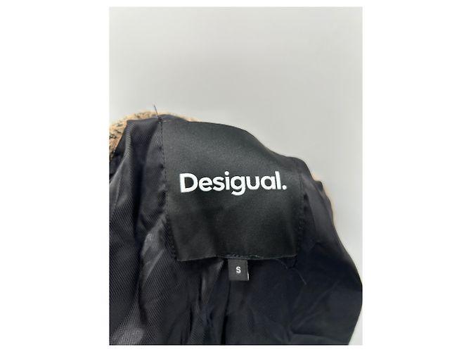 Desigual Abrigo largo con estampados Castaño - vista 7