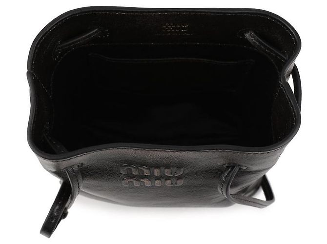 Miu Miu Napa-Leder-Pouch Braun - Ansicht 8