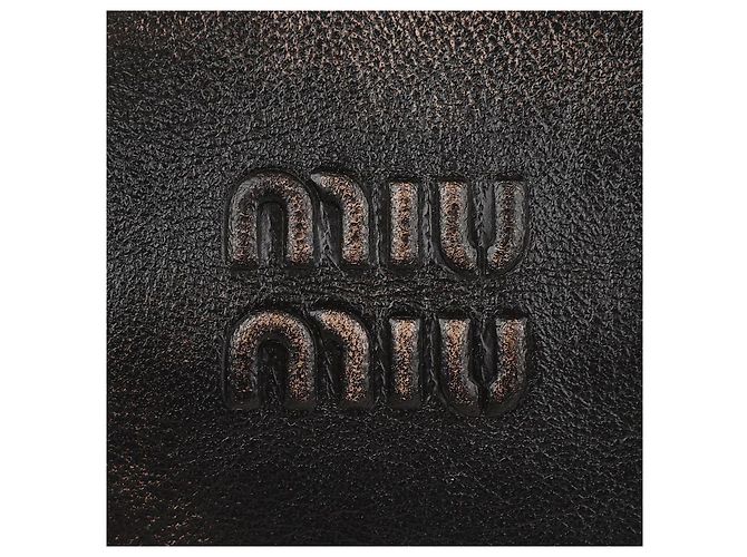 Miu Miu Napa-Leder-Pouch Braun - Ansicht 9