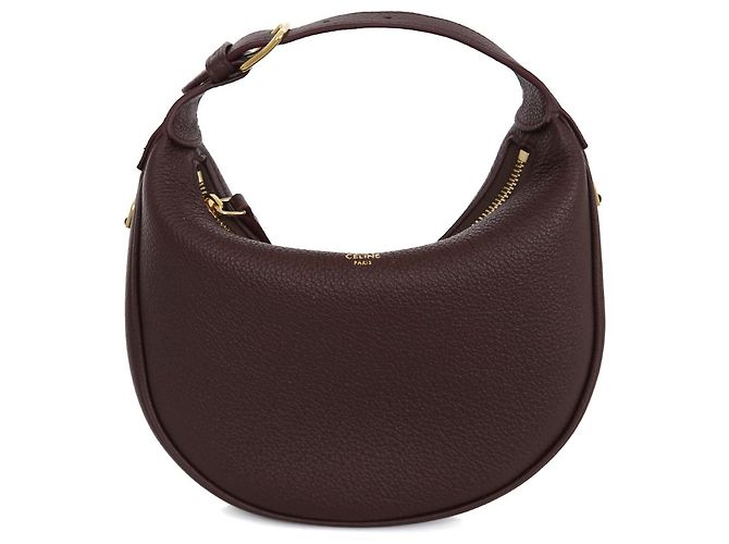 Céline Borsa a mano in pelle di vitello grana Tin Loulou Rosso - vista 2