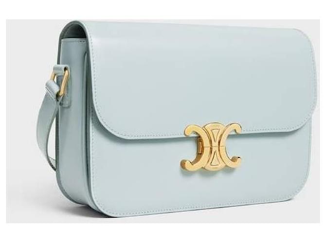 Céline Borsa CLASSIQUE TRIOMPHE in vitello lucido Blu - vista 5