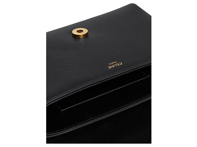 Céline Mini Big Tour Suppl Pelle di Vitello Nera Nero - vista 4