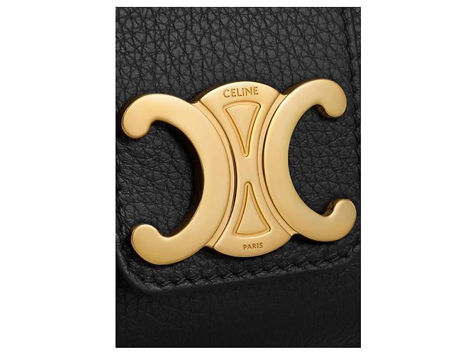 Céline Mini Big Tour Suppl Pelle di Vitello Nera Nero - vista 5