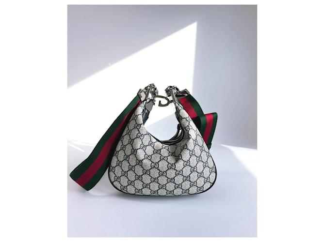 Gucci Borsa a Spalla Attache Small Marrone - vista 10