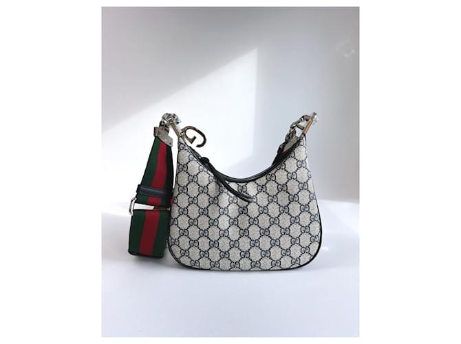Gucci Borsa a Spalla Attache Small Marrone - vista 11