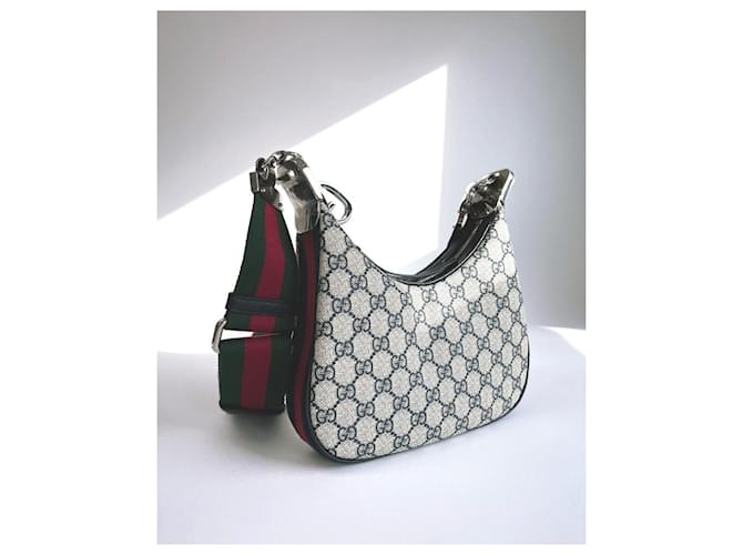 Gucci Borsa a Spalla Attache Small Marrone - vista 12