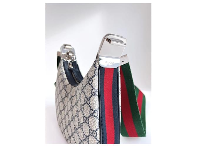 Gucci Borsa a Spalla Attache Small Marrone - vista 14