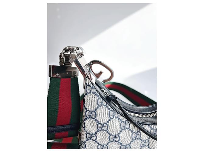 Gucci Borsa a Spalla Attache Small Marrone - vista 17
