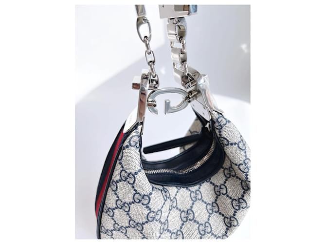 Gucci Borsa a Spalla Attache Small Marrone - vista 18