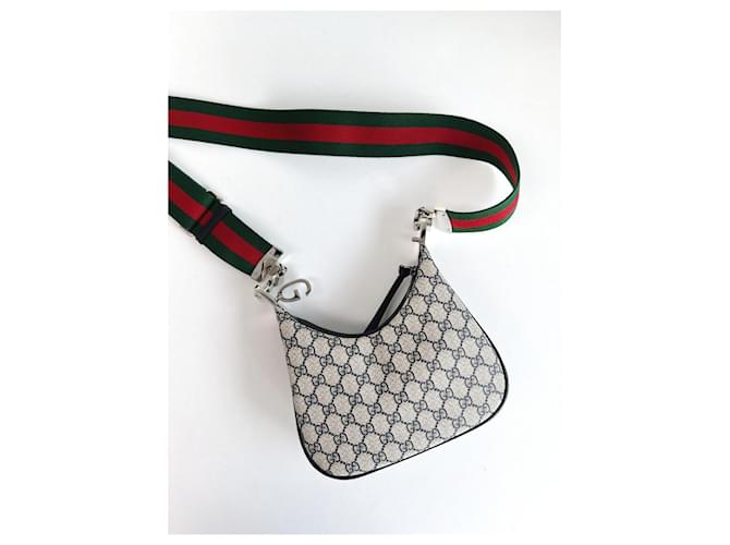 Gucci Borsa a Spalla Attache Small Marrone - vista 21