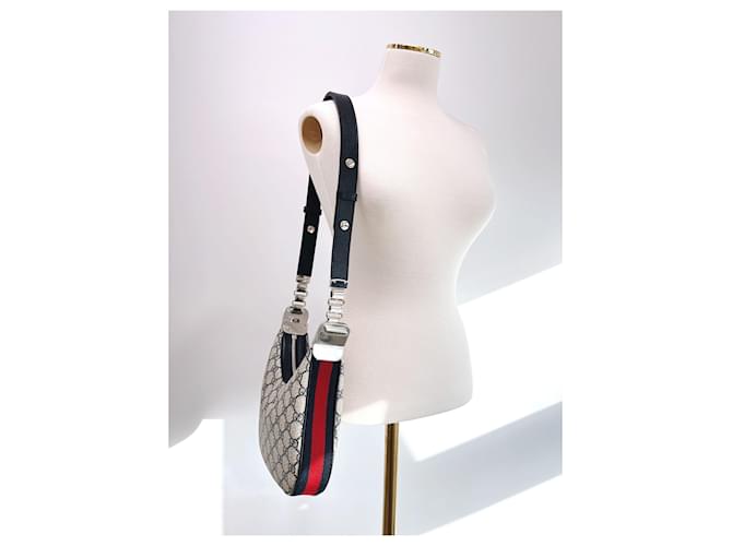 Gucci Borsa a Spalla Attache Small Marrone - vista 4