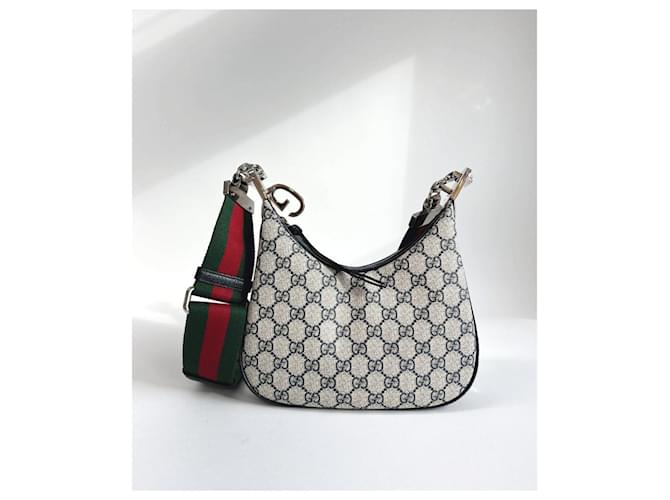 Gucci Borsa a Spalla Attache Small Marrone - vista 5