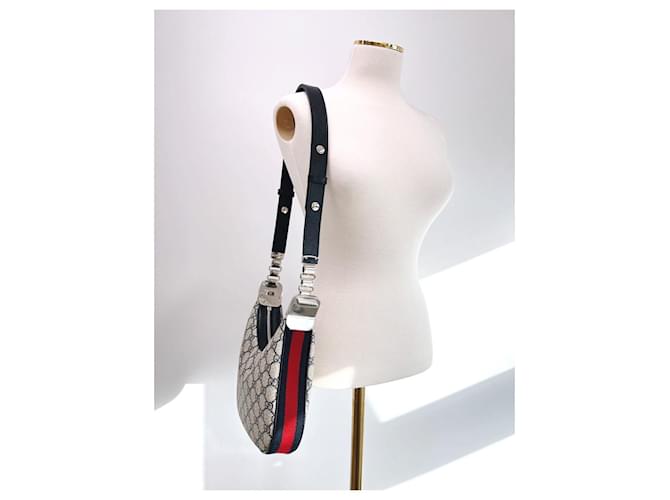 Gucci Borsa a Spalla Attache Small Marrone - vista 8