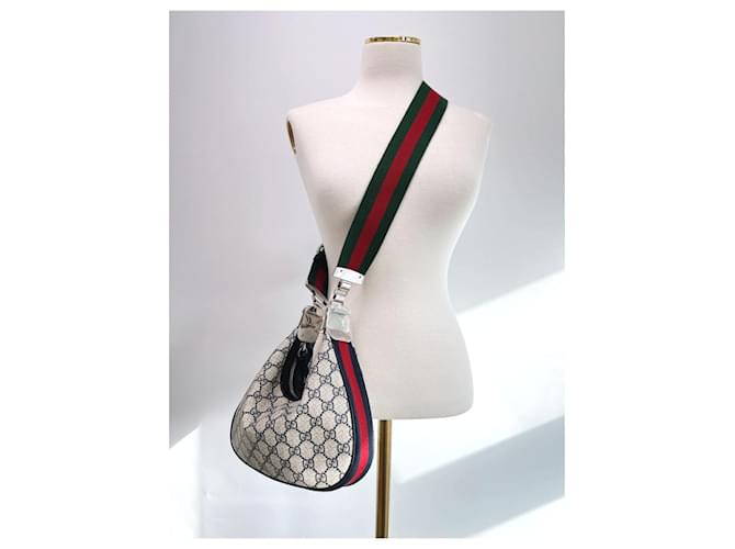 Gucci Borsa a Spalla Attache Small Marrone - vista 9