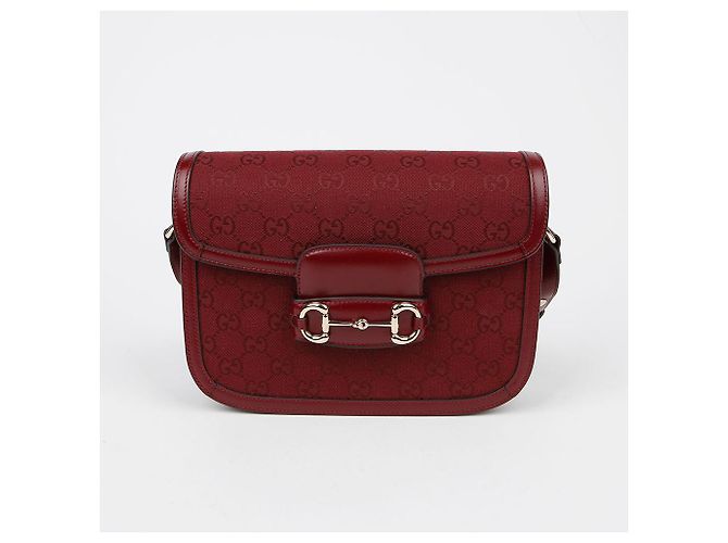 Gucci Borsa a tracolla media Horsebit Rosso - vista 2