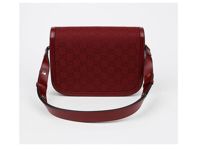 Gucci Borsa a tracolla media Horsebit Rosso - vista 4