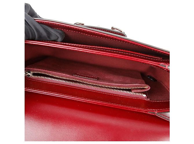 Gucci Borsa a tracolla media Horsebit Rosso - vista 9