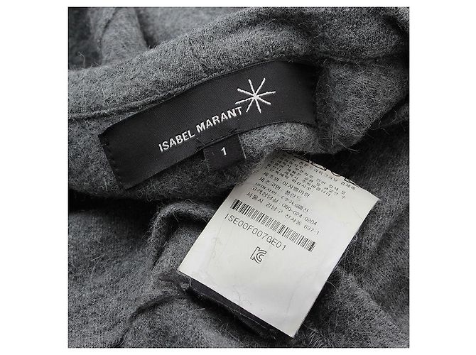 Isabel Marant Strickoberteil aus Alpaka-Wolle in Anthrazitgrau Braun - Ansicht 3