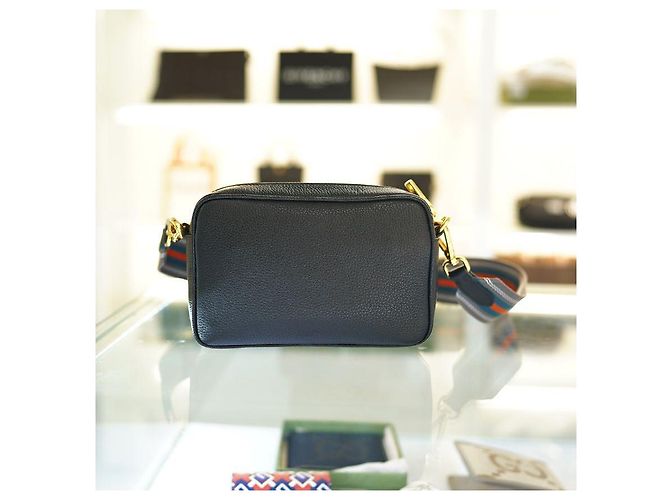 Vitello Prada Borsa a tracolla per fotocamera in pelle nera per donne Nero - vista 4