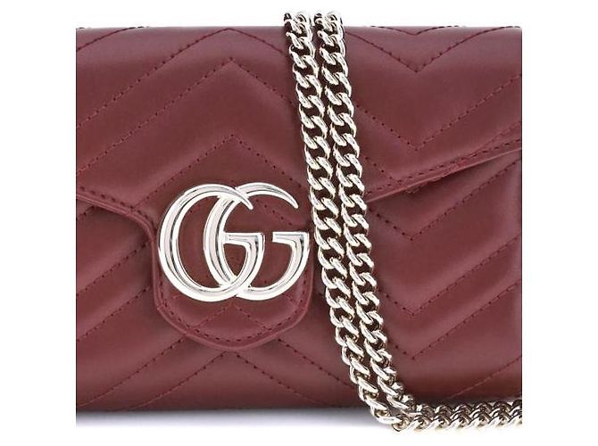 Gucci Portafoglio a catena GG Marmont Multicolore - vista 7