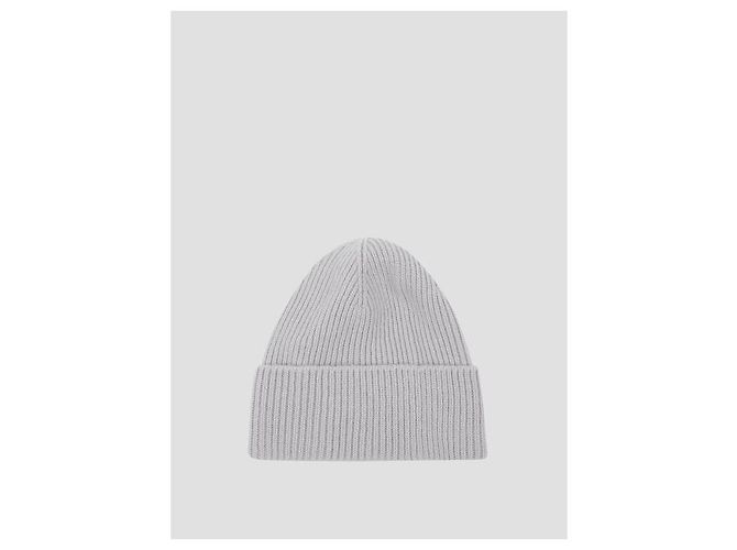 Gucci Beanie in cashmere con patch Marrone - vista 5