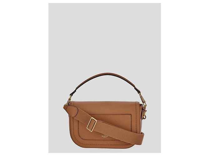 Valentino Borsa a spalla in vitello morbido Marrone - vista 6
