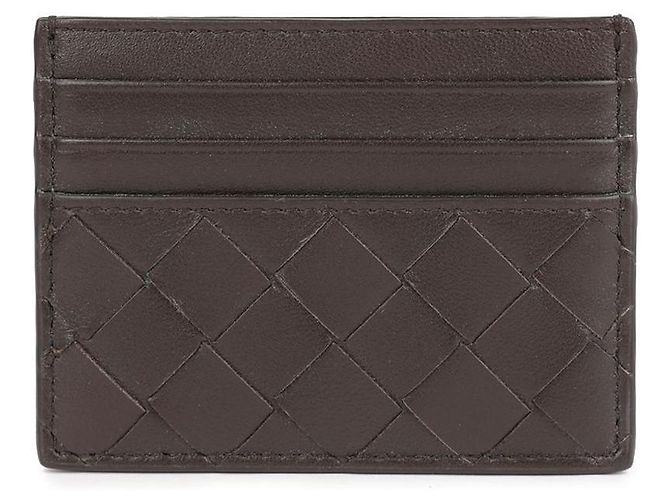 Bottega Veneta Intrecciato Kartenetui Braun - Ansicht 5