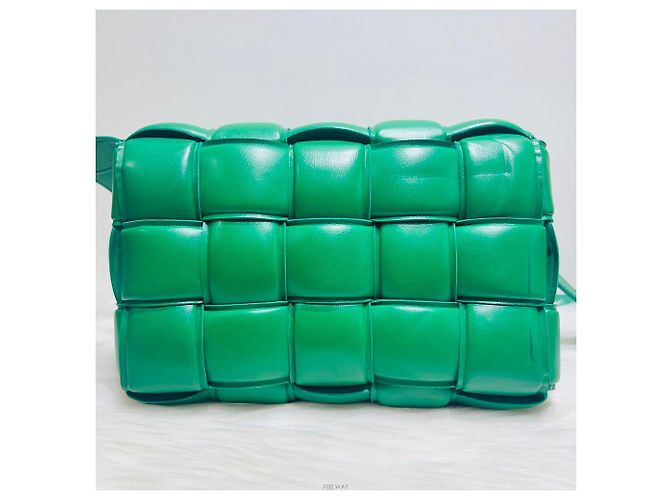 Bottega Veneta Borsa a tracolla Intrecciato Padded Cassette Verde - vista 3