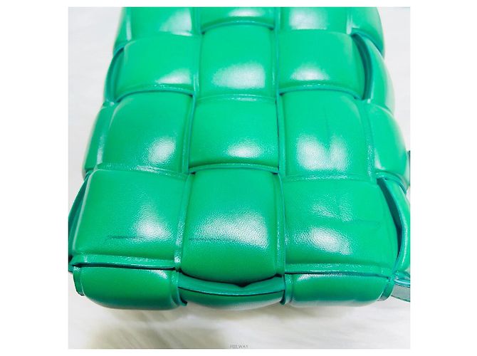 Bottega Veneta Borsa a tracolla Intrecciato Padded Cassette Verde - vista 7