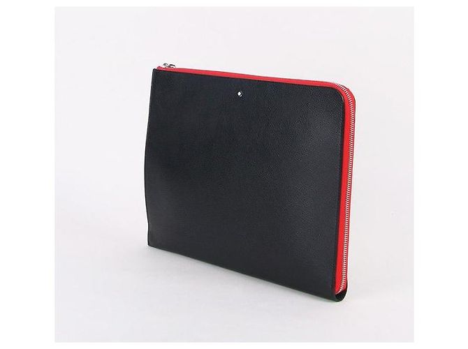 Montblanc Nuova grande pochette in pelle nera Nero - vista 8