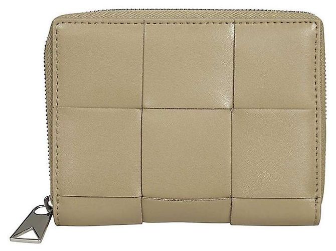Bottega Veneta Portafoglio con zip Intrecciato Marrone - vista 2