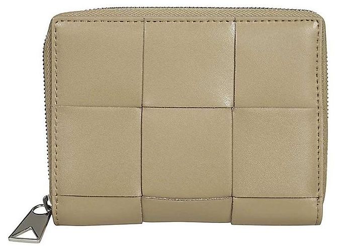 Bottega Veneta Portafoglio con zip Intrecciato Marrone - vista 3