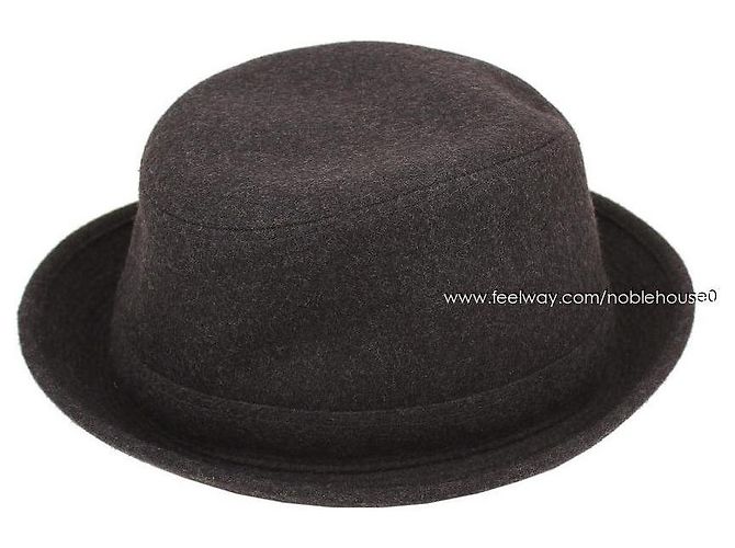 Hermès Fedora in lana blu navy - vista 4