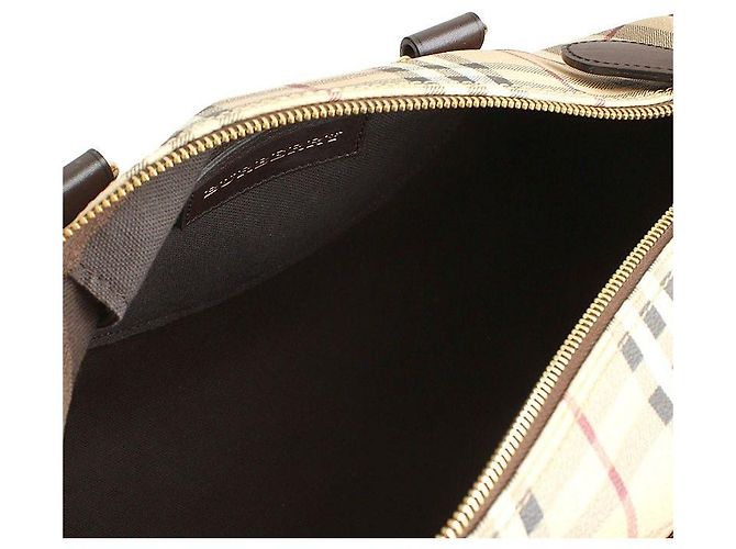 Burberry Borsa Tote Boston Marrone - vista 5