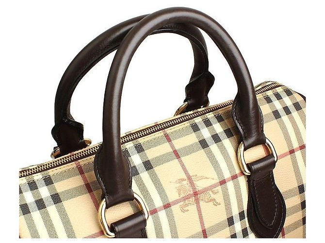 Burberry Borsa Tote Boston Marrone - vista 6