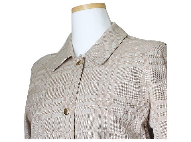 Burberry Abrigo de jacquard beige Castaño - vista 5