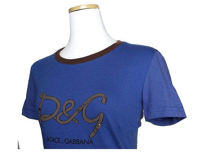Dolce & Gabbana T-Shirt mit blauer Schrift XS - Ansicht 4