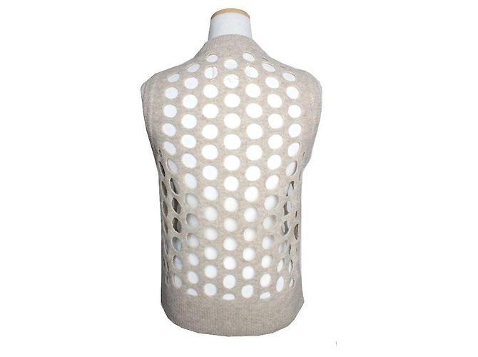 Maison Martin Margiela Maison Margiela Hafer-Wollstrickoberteil Braun - Ansicht 2