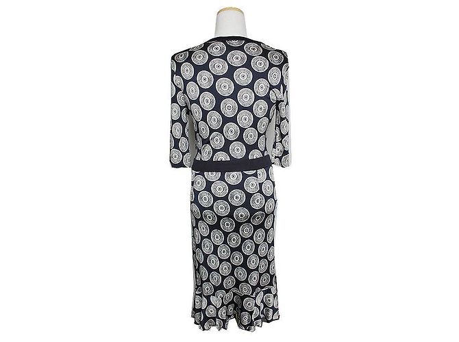 Abito stampato blu notte Tory Burch - vista 2