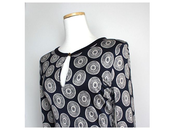 Abito stampato blu notte Tory Burch - vista 4