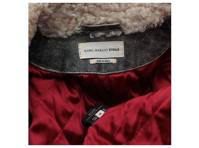 Bikerjacke aus Buffalo-Leder Isabel Marant Étoile Braun - Ansicht 3