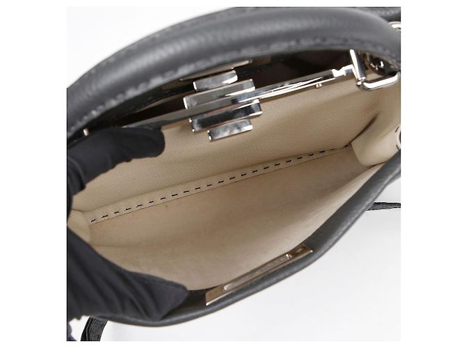 Fendi Borsa a Spalla Peekaboo Medium Tote Marrone - vista 12
