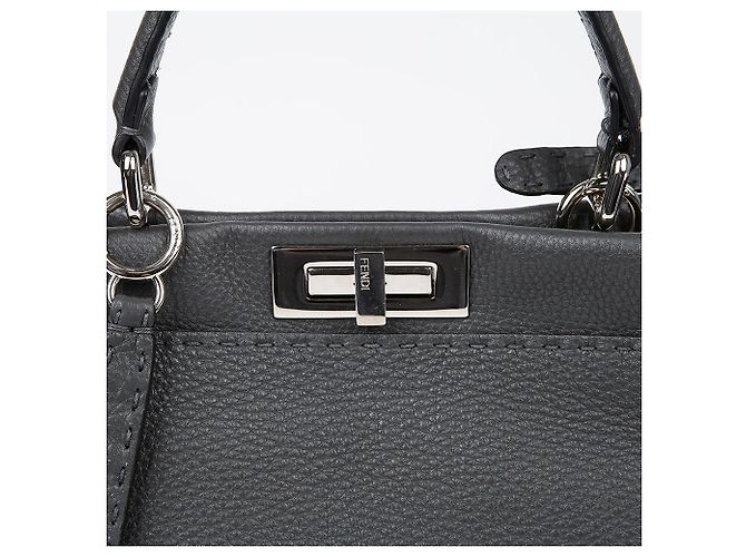 Fendi Borsa a Spalla Peekaboo Medium Tote Marrone - vista 3
